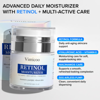 Crème pour le visage au rétinol en marque privée, vitamine E, anti-rides, boost de collagène, hydratante, pour tous types de peaux, produit cosmétique, crème pour le visage