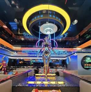 Déesse mécanique futuriste artistique de <span class=keywords><strong>Hajime</strong></span> Sorayama Sculpture en résine lumineuse animaux/éléments de mode pour la musique décorative - Product Image 6