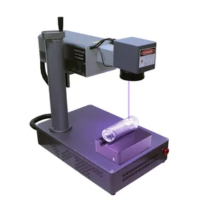 5W Uv Fiber Laser Mini Markering Machine Laser Gravure Machine Voor Waterfles Laser Gravure Machine Voor Spiegelglas
