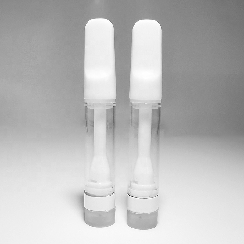 Wholesale Empty full ceramic cbd cartridge 0.5ml 1.0ml choose 510 coil vape cartridge