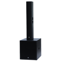 Système de colonnes de réseau de subwoofer actif 900W Haut-parleurs de fête en plein air Son Audio Système de haut-parleurs de colonne à 3 canaux
