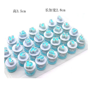 Juego <span class=keywords><strong>de</strong></span> Cortadores <span class=keywords><strong>de</strong></span> Galletas con Letras del Alfabeto, Molde para Repujar, Herramienta para Decorar Pasteles, <span class=keywords><strong>Cortador</strong></span> <span class=keywords><strong>de</strong></span> Fondant con Forma <span class=keywords><strong>de</strong></span> Letra - Product Image 2