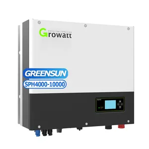 Inverter hibrida grwatt tersedia digunakan dengan pak baterai lithium tegangan tinggi dengan sertifikat penuh