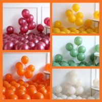 Kit d'arche de ballons en latex pour la récolte d'automne et Thanksgiving, couleurs Charbon, Orange, Vert Sauge, Marron, Orme, Gousse d'acorn, Citrouille, Tournesol, Décoration de fête en aluminium