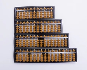 HUAYI bouton de réinitialisation outil de calcul des nombres <span class=keywords><strong>Standard</strong></span> boulier Soroban professionnel 17 colonnes boulier des maths