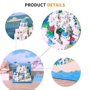 예술적인 <span class=keywords><strong>3D</strong></span> 종이 조각 메모 패드, 랜드마크 디자인 수집용 노트패드, 책상 장식용 크리에이티브 문구 선물 - Product Image 5