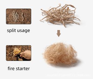 เชือกไฟเริ่มต้นสำหรับการจุดไฟเชือกไฟ, เชือกหนาสำหรับเริ่มเพลิงไหม้เพื่อความอยู่รอด - Product Image 6