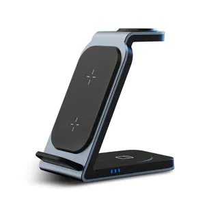 Wireless Charging Stand 3 in 1 Wireless Charger Dock Station for Samsung Universal 15W Fast Charger