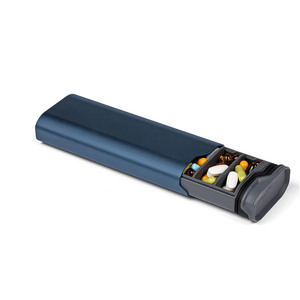 Portable <b>Large</b> Capacity Waterproof <b>Plastic</b> Rectangle Pill <b>Box</b> 7 Compartments Pill Storage Case Weekly 7 Day Pill Organizer - Product Image 2