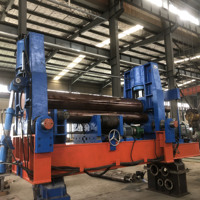 Machine à cintrer les tôles à trois rouleaux universelle robuste, équipement de pliage de tôles hydraulique de haute précision