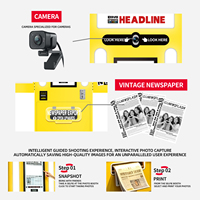 Kiosque photo extérieur personnalisé avec écran intégré et caméra de diffusion en direct 4K HD