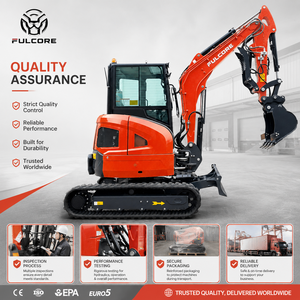 Mini Excavadora de Alta Gama EU FULCORE de 3.5, 4 y 5 Toneladas con Orugas de Acero Opcionales y Bajo Nivel de Ruido para Proyectos de Jardinería - Product Image 3
