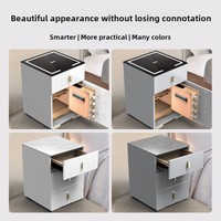 Nouveau coffre-fort maison Table de chevet chargeur tout acier bureau classeur petit tiroir Table de chevet intégré Smart table de chevet coffre-fort