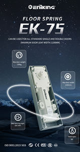 Eniking Charnière de sol hydraulique Santa Marina, capacité 150 kg, charnière de porte réglable - Product Image 3