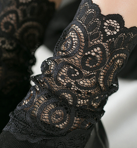 <span class=keywords><strong>Belles</strong></span> chaussettes transparentes coréennes en dentelle de cheville pour <span class=keywords><strong>femmes</strong></span> - Product Image 4