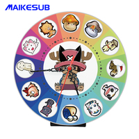Horloges Maikesub Vierges en MDF pour Sublimation, Forme Ronde avec Aiguille et Cadre Photo à Imprimer