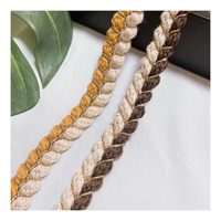 1.5cm de large bricolage vêtements Textile couleur or tressé bord reliure dentelle artisanat vêtements couture Gimp cordon dentelle garnitures