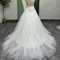 Robe de mariée sirène élégante sans manches, robe de mariée dos nu en satin de haute qualité, robe de mariage Lssg135