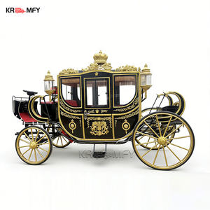 Carruaje Eléctrico de Lujo Estilo Princesa Cenicienta para Parques, Capacidad para 4-6 Personas, Llantas de Goma Sólida - Product Image 3