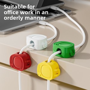 Kleiner Wandmontierter Nachhaltiger <span class=keywords><strong>Cartoon</strong></span> TV-Kabelorganizer für Datenspeicherung Plastik-Werkzeug zur Wohnzimmerorganisation Kabel - Product Image 3