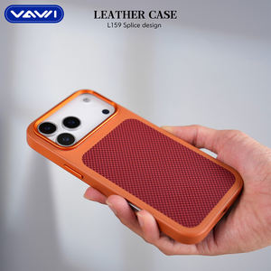 Étui de téléphone en cuir uni à motif quadrillé VAWI L159 Dragon Armor Series pour <span class=keywords><strong>Samsung</strong></span> <span class=keywords><strong>S22</strong></span> S23 S24 S25 <span class=keywords><strong>Ultra</strong></span> et iPhone 12~17 - Product Image 4