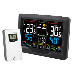 Station météo numérique couleur thermomètre hygromètre Phase de lune Snooze réveil baromètre décor à la maison Station météo intelligente - Product Image 1