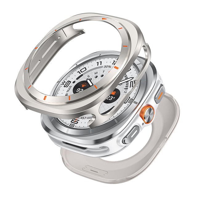 Compatible for Samsung Galaxy Watch 7 Ultra 47mm Aluminium Alloy Metal Case Cover Shell