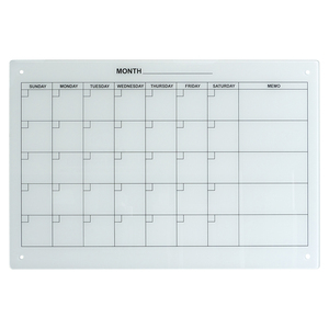 Pizarra Magnética de <span class=keywords><strong>Vidrio</strong></span> Templado sin Marco, Blanca, de 24x36 Pulgadas, <span class=keywords><strong>para</strong></span> Escuela, Hogar y Oficina - Product Image 1