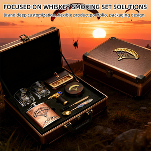 Ensemble de <span class=keywords><strong>parapente</strong></span> personnalisé fumé, cadeau d'entreprise pour les membres de la compétition, souvenir, whisky fumé, cocktail diamant, OEM/ODM - Product Image 5