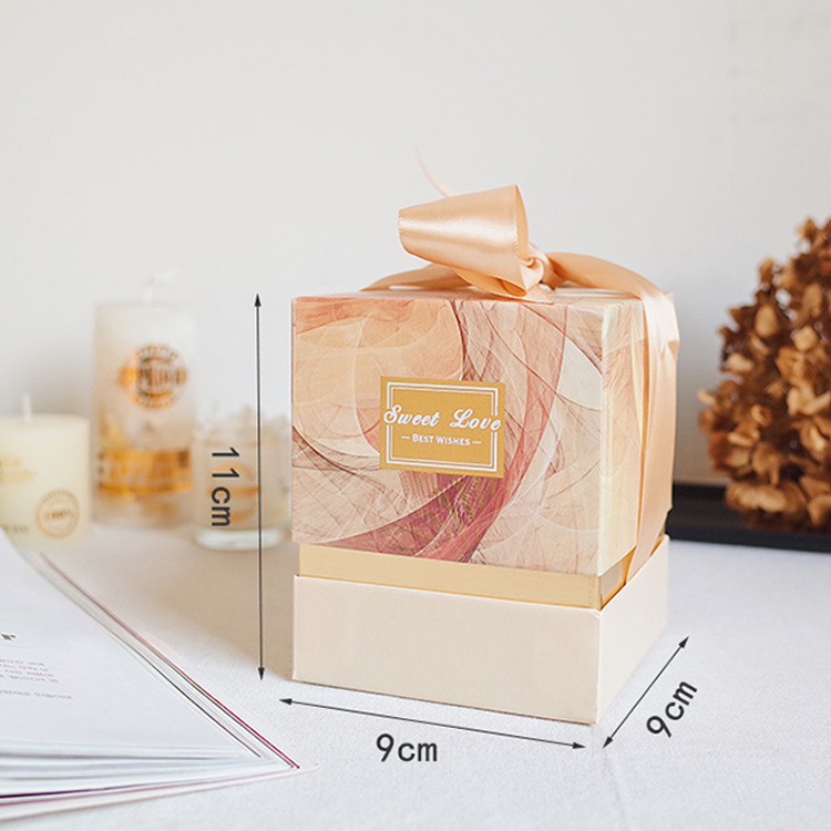 high end luxury empty embossed gold 8 oz dividers cardboard candle gift boxes with window