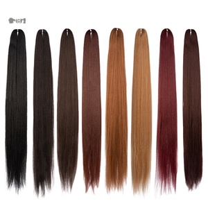 <span class=keywords><strong>Rebecca</strong></span> Colorful 70 pouces 360 grammes 4 pièces dans un sac Mèches à tresser synthétiques lisses et ondulées en soie pour extensions de cheveux - Product Image 6