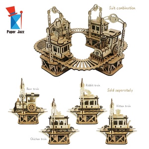 Sáng Tạo Bằng Gỗ Câu Đố Đồ Chơi Tự Làm Lắp Ráp <span class=keywords><strong>Train</strong></span> Kết Hợp Mô Hình Cho Trẻ Em Hoặc Trang Trí Nội Thất <span class=keywords><strong>3D</strong></span> Bằng Gỗ Câu Đố - Product Image 4