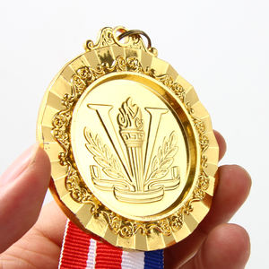 2025 <span class=keywords><strong>Factory</strong></span> Direct Selling Neue Spitze Zink Metall Sieg Fackel Medaille, anpassbar mit Ihrer eigenen personal isierten Logo Medaille - Product Image 2