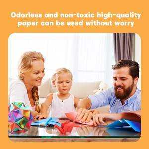 Papier <span class=keywords><strong>Origami</strong></span> 50 couleurs, 100 feuilles 6x6 pouces Kit <span class=keywords><strong>Origami</strong></span> double face pour l'artisanat et l'art, permet un pliage <span class=keywords><strong>facile</strong></span> et complexe - Product Image 4