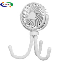 Nouveau ventilateur portable pour poussette de bébé, 3 vitesses, rechargeable par USB, à clipser, pour l'extérieur et la maison