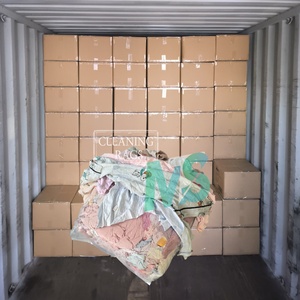 Chiffons de nettoyage industriels en coton recyclé, bonne absorption, couleur claire - Product Image 1