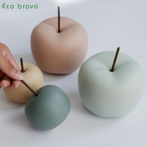 Scultura Creativa a Forma di Mela in Ceramica, Ornamento da Scrivania, Set Regalo per Ufficio, Decorazione per la <span class=keywords><strong>Casa</strong></span> - Product Image 3