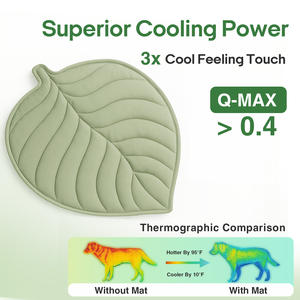 Tapis pour animaux de compagnie personnalisé en forme de feuille nouveau produit populaire personnalisé lavable en machine vente en gros - Product Image 2