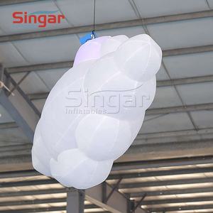 एलईडी रोशन inflatable 3d बादल नाइट क्लब सजावट के लिए गुब्बारा - Product Image 4