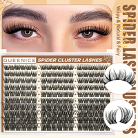 Faux cils en fibres PBT de haute qualité en gros, bande complète, effet naturel, cils individuels en grappe de qualité supérieure