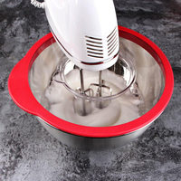 Ensemble de bols mélangeurs personnalisés antidérapants en acier inoxydable avec couvercle-râpe pour la restauration, le camping, style moderne
