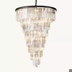 Lustres en cristal modernes de luxe, best-sellers américains, pour hall d'entrée, escalier, salle à manger, salon, <span class=keywords><strong>lustre</strong></span> hélicoïdal 36 - Product Image 2