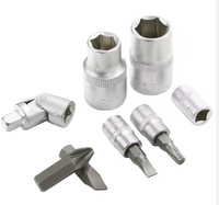 Kit d'outils combinés portable 46 pièces avec tournevis, embouts, clé à cliquet et rallonge