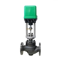 Vanne de régulation de pression de vapeur haute température en fonte, à siège unique, bidirectionnelle, à commande électrique, pour eau à pression proportionnelle