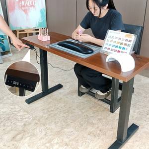 BAian โต๊ะ<span class=keywords><strong>ไม้</strong></span>ไฟฟ้าไฟฟ้าปรับความสูงได้โต๊ะศิลปะวางเท้าโต๊ะทำจากไม้เป็นมิตรกับสิ่งแวดล้อมทนทาน - Product Image 1
