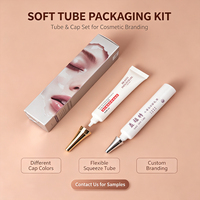 Tubes cosmétiques vides à étiquette privée 50g 120g, emballage doré brossé pour soins de la peau, impression offset