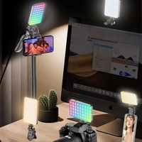 Lumière de remplissage LED RGB portable 3000mAh D10S pour téléphone portable, caméra, conférence, maquillage, vidéo, vlog