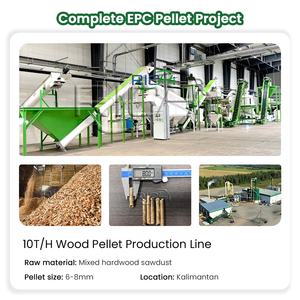 Usine de granulés de biocarburant européens RICHI, utilisation industrielle, rendement élevé 3-5 TPH, conception raisonnable, nouvelle ligne de production de granulés de bois avec CE ATEX - Product Image 6