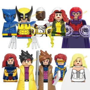 G0166 Super Heroes Magneto White Queen Gambit Storm Jean Grey Jubilee Mini Bricks Brock Figuras Building Blocks Toy