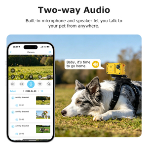 Cámara de Seguridad UBOX para Mascotas con GPS, Detección de Actividad, 2MP, 4G, IP66, Audio Bidireccional, Sonido y Luz para Perros, Cámara POV para Mascotas - Product Image 4